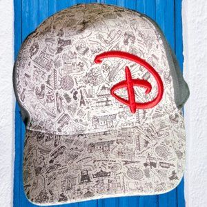 Disney Black & White Bold design snapback attractions